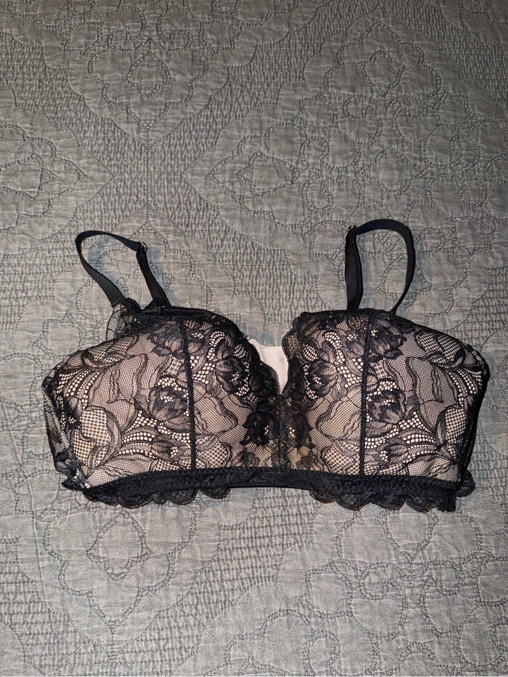 Natori Muse Wireless Full Fit Contour Bralette Size 38D Black